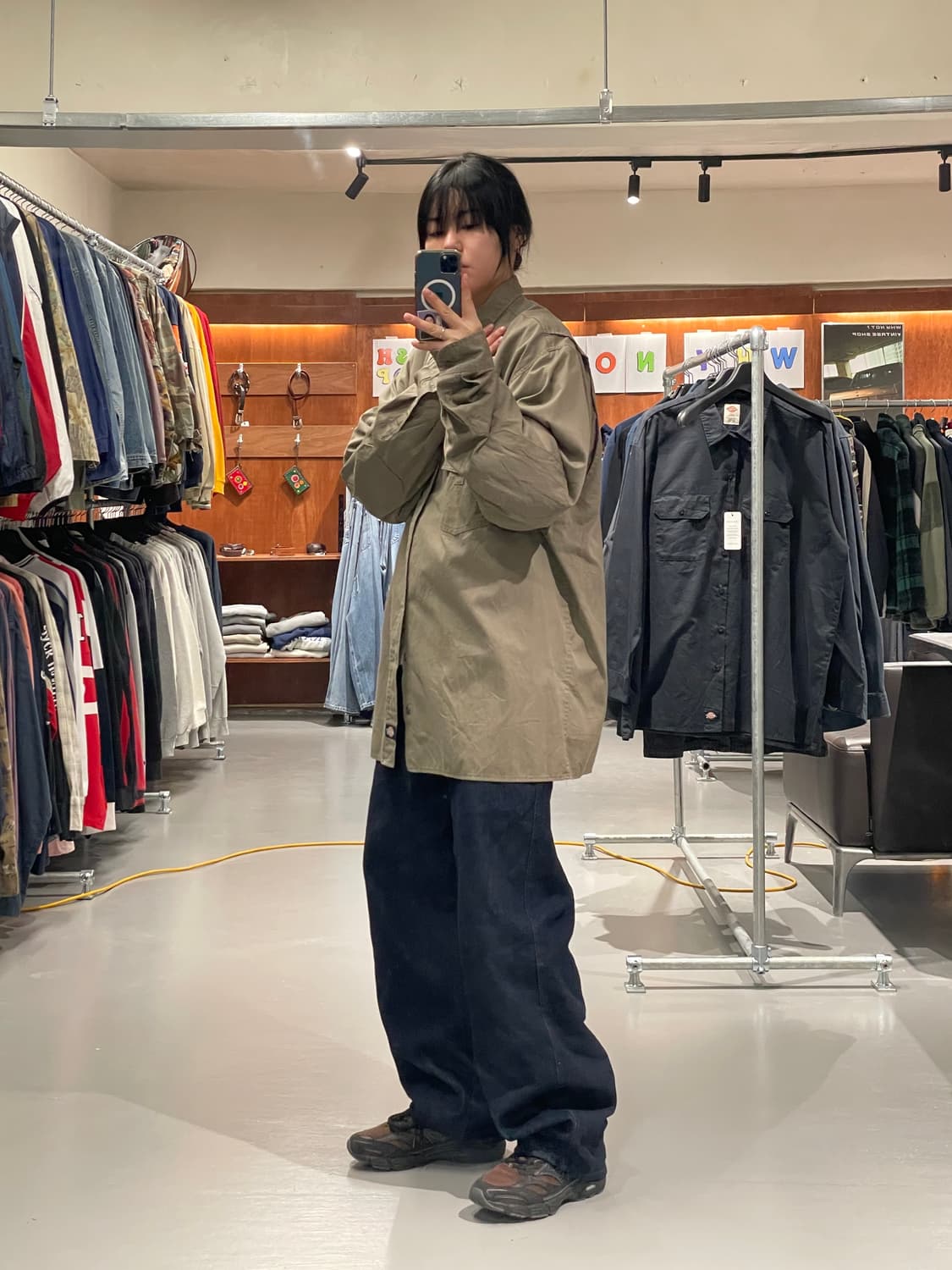 디키즈 매카닉 워크 셔츠(카키브라운)   상품이미지5