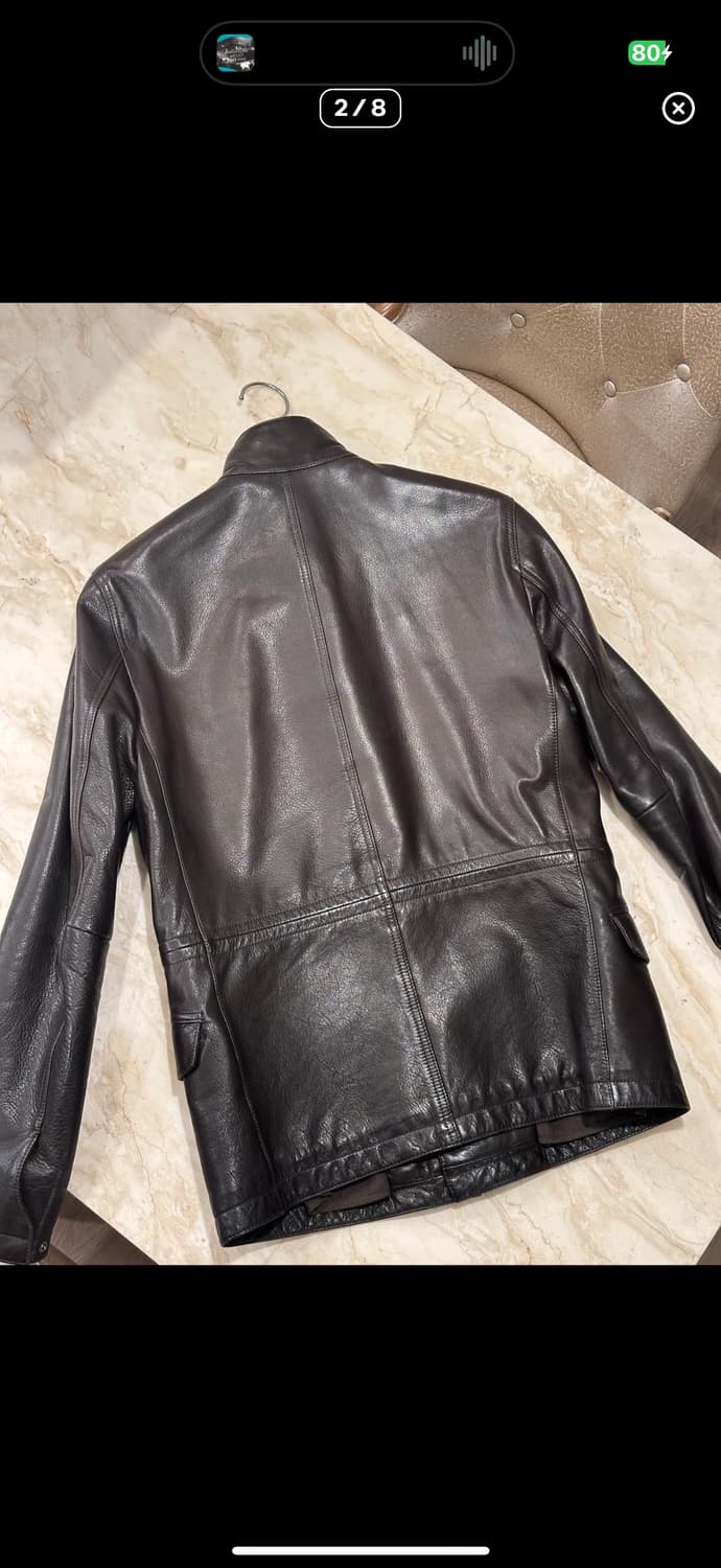 theory 띠어리 레더자켓 브라운 xs 상품이미지2