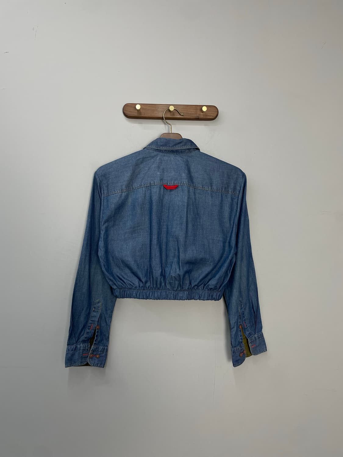 칼하트 커스텀 데님 크롭 셔츠 자켓 H1115 상품이미지4