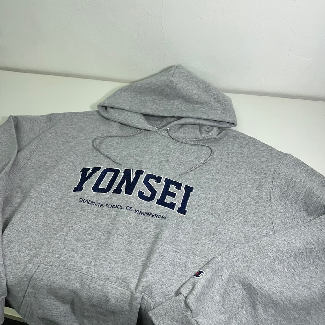 2XL 챔피온 그레이 연세 후드티 상품이미지1