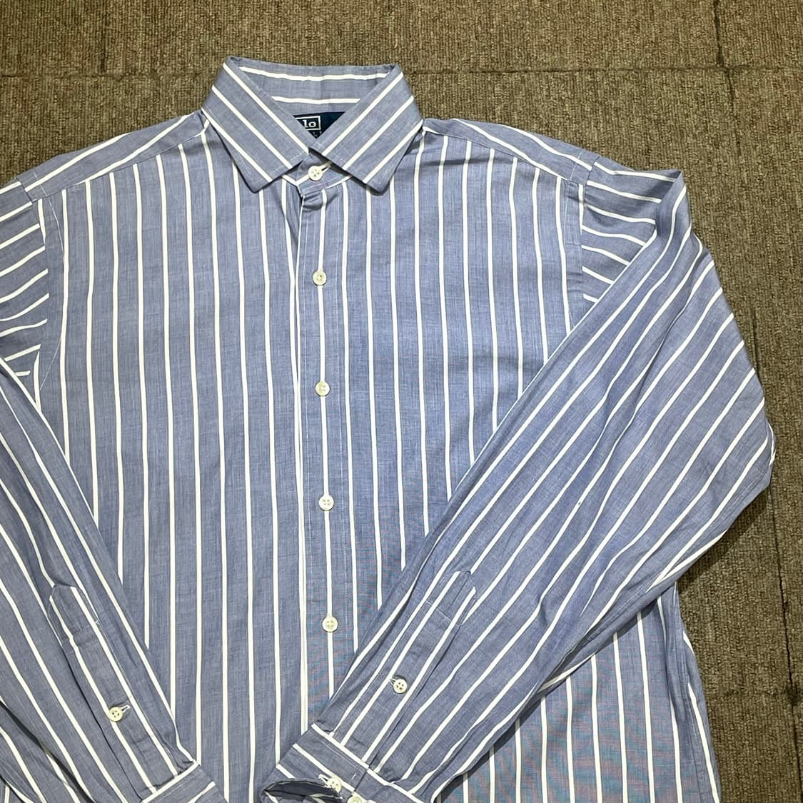 (M) POLO 폴로 랄프로렌 스트라이프 셔츠 리젠트 클래식핏 상품이미지4