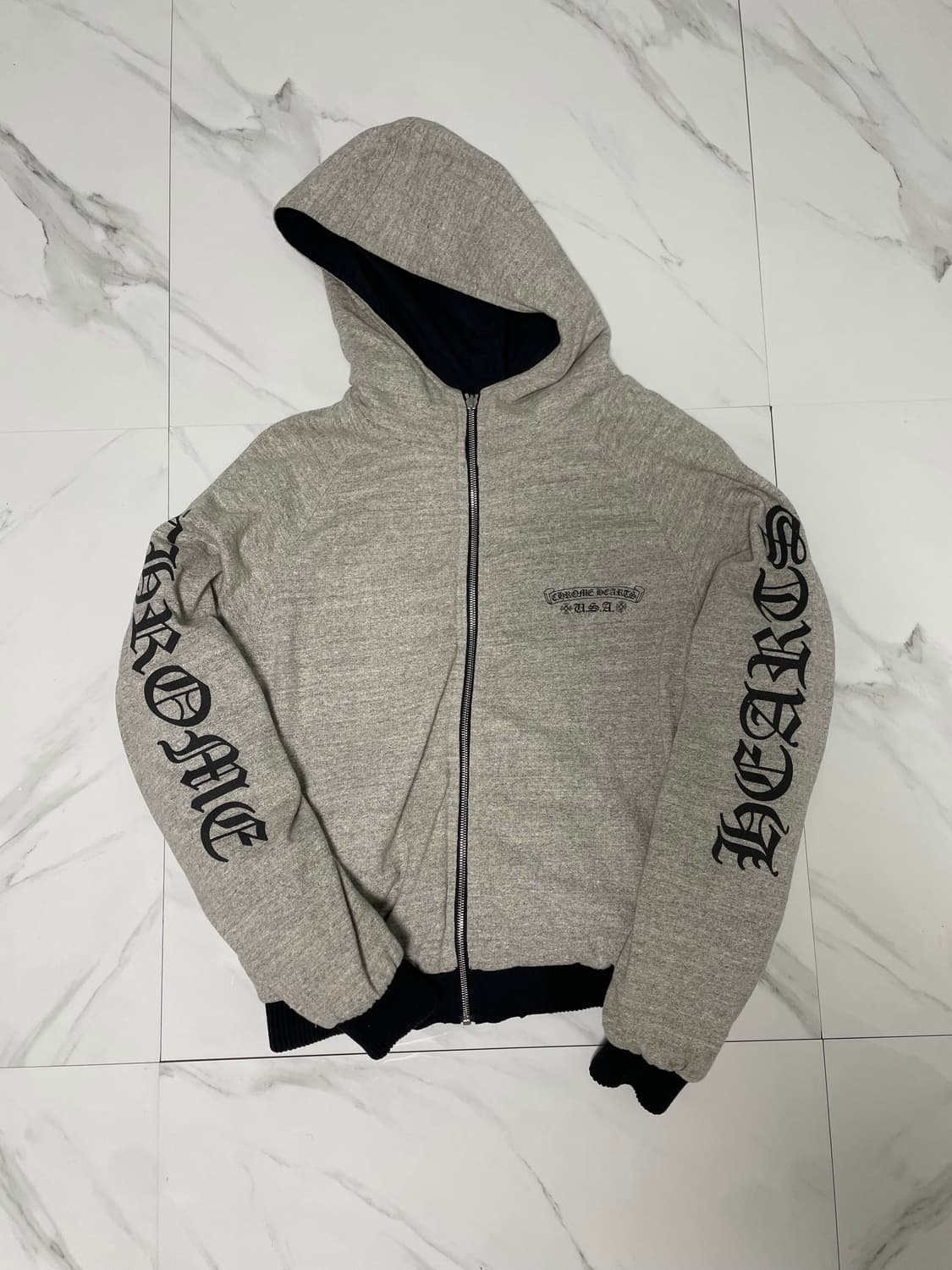 신형 크롬하츠 GED 리버서블 봄버 자켓 S 상품이미지5