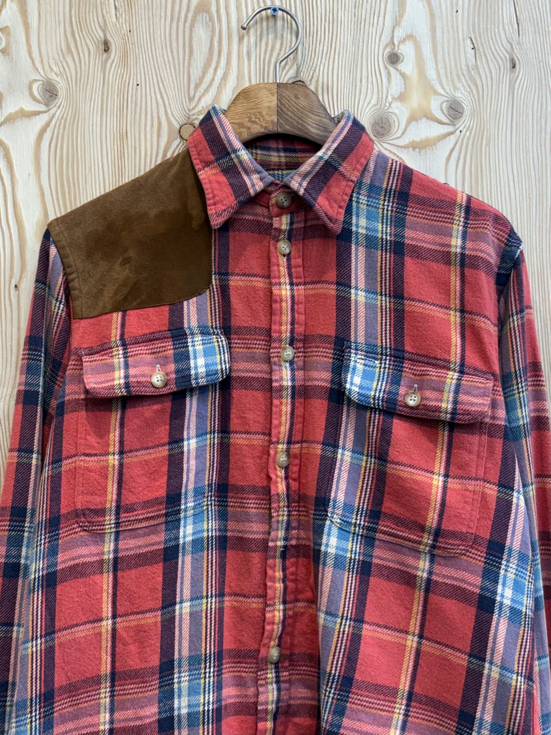 폴로 랄프로렌 숄더 패치 플란넬 셔츠 상품이미지2