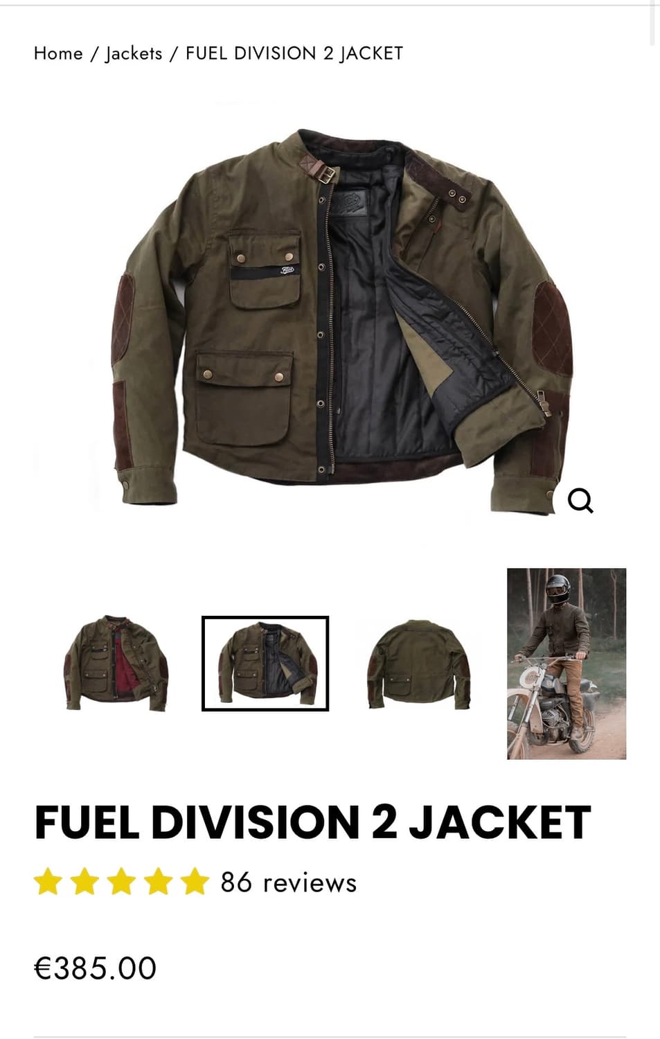 (끝판왕 라이더 자켓) Fuel 퓨얼 DIVISION 2 JACKET 상품이미지2