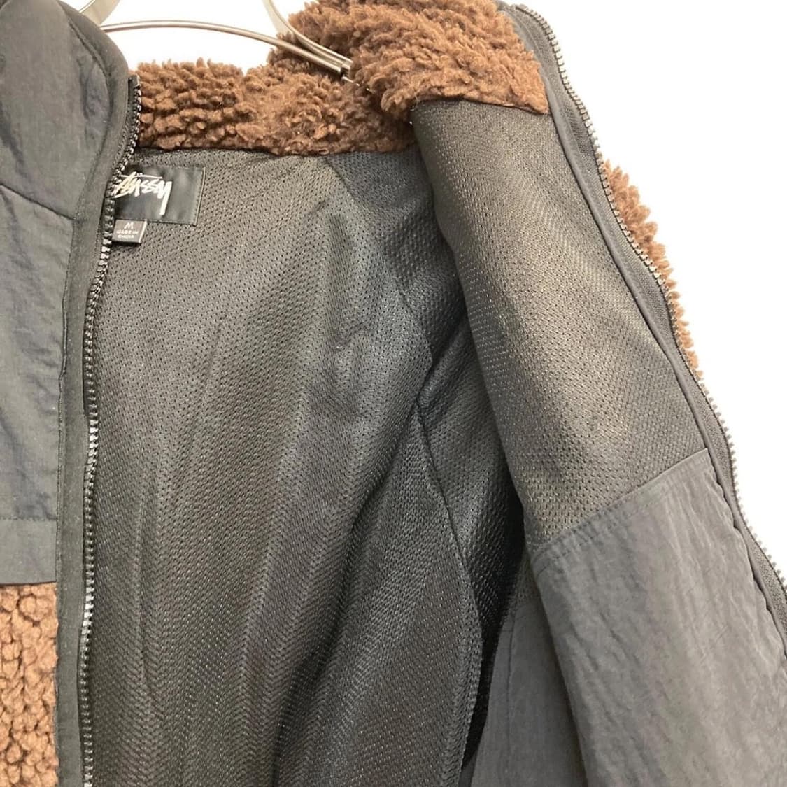 스투시 쉐르파 패널드 후드 자켓 브라운 상품이미지3