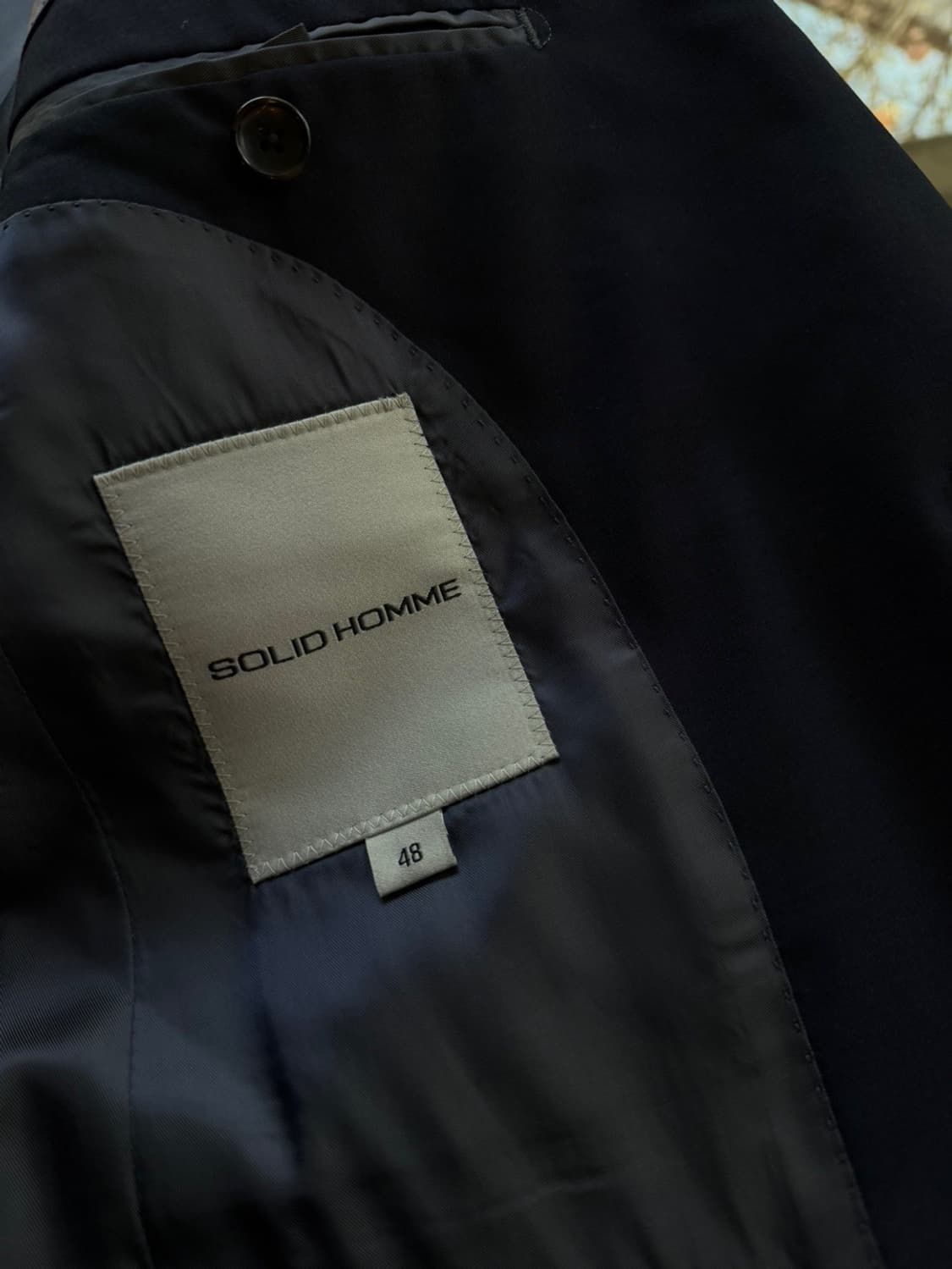 솔리드옴므 네이비 블레이저 100 상품이미지6