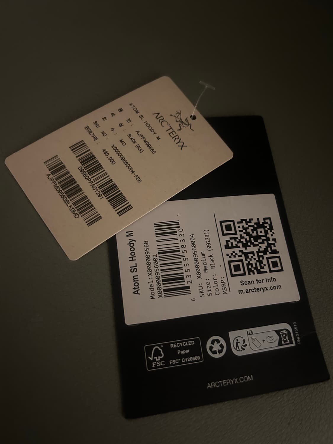 아크테릭스 아톰 SL 후디 블랙 상품이미지3