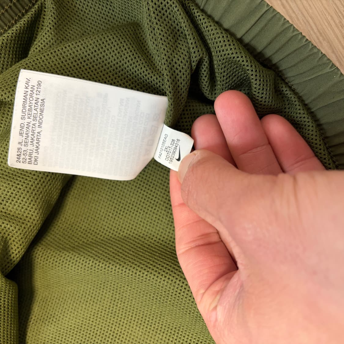 나이키 카키 그린 오버핏 바람막이 웜업 상품이미지7