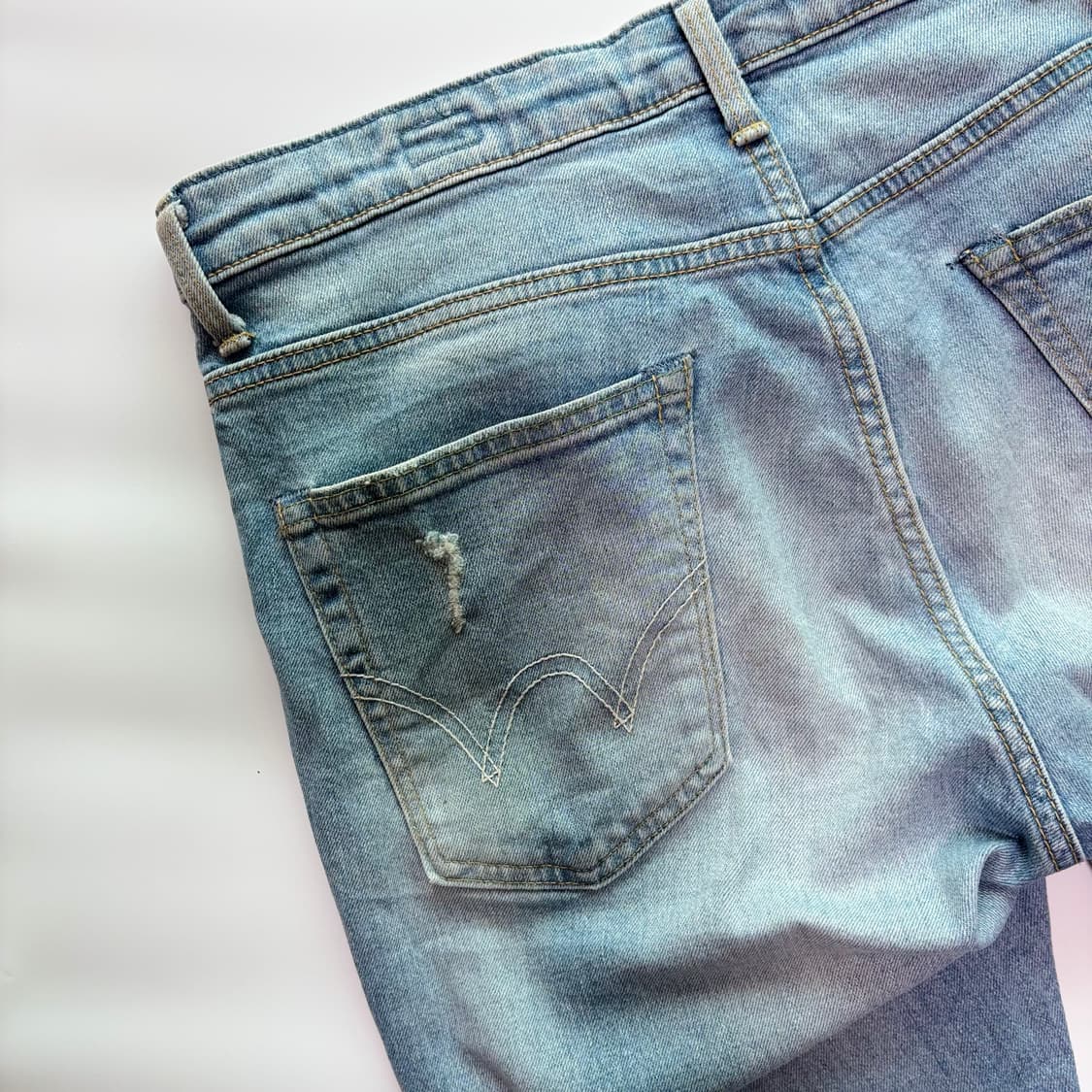 에드윈(EDWIN) 데미지 페인트 데님팬츠 상품이미지7