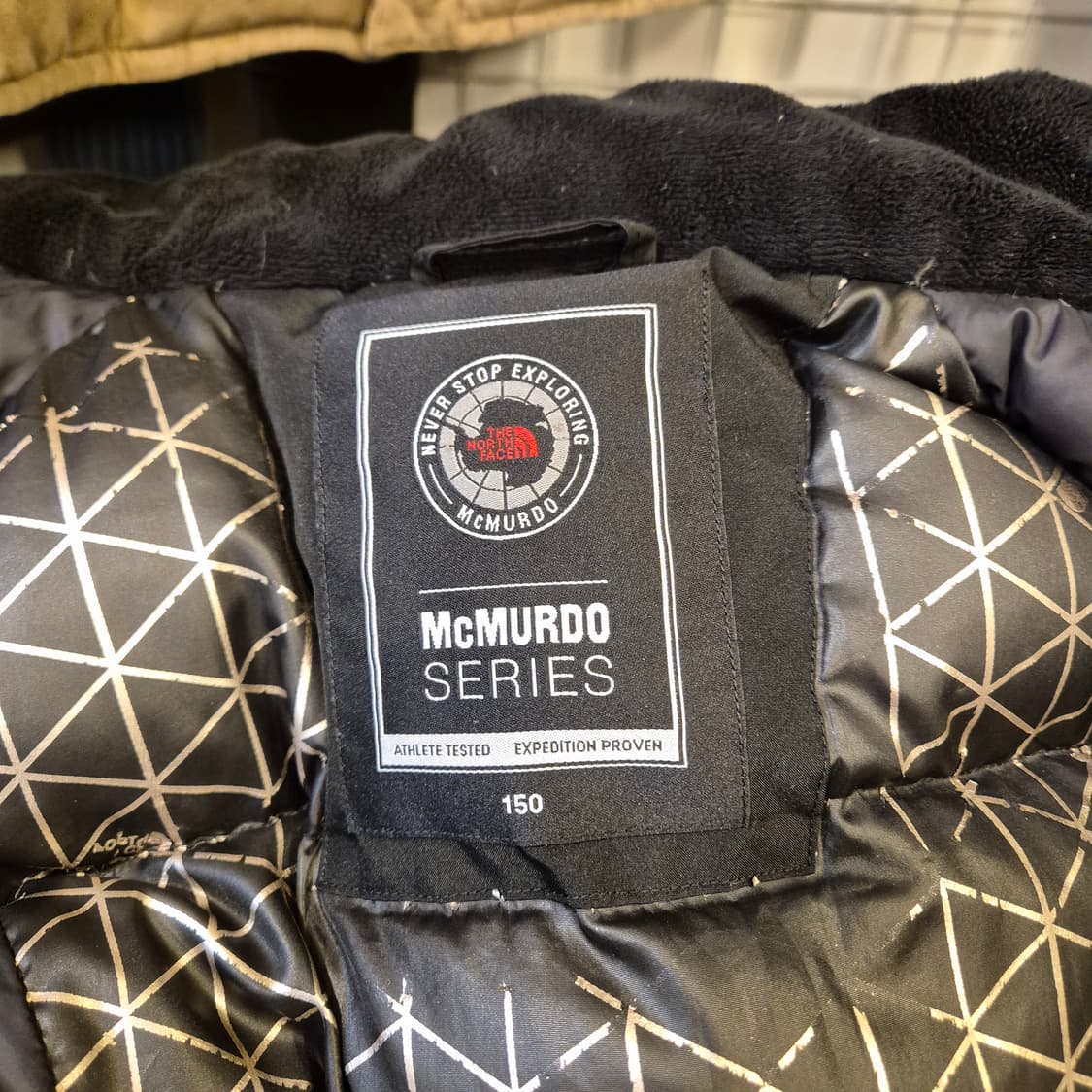 (Kids-150) 노스페이스 블랙 오리털 패딩점퍼  상품이미지3