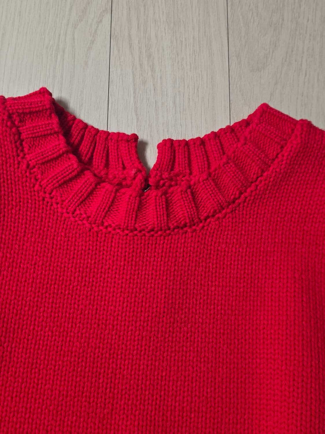 제너럴아이디어 코튼 하프 니트 상품이미지3