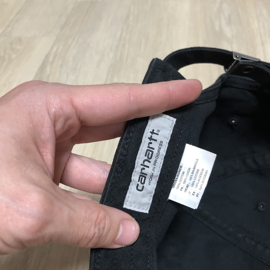 (OS) 칼하트 Carhartt WIP 스펠 로고 6패널 볼캡 블랙 상품이미지7
