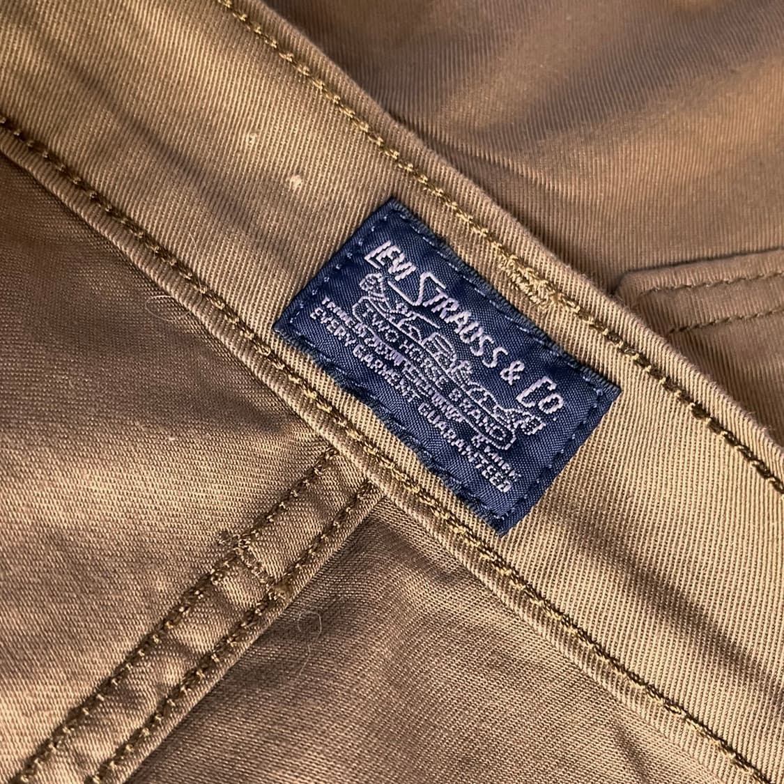 리바이스 브라운 코튼팬츠 34x32 상품이미지5