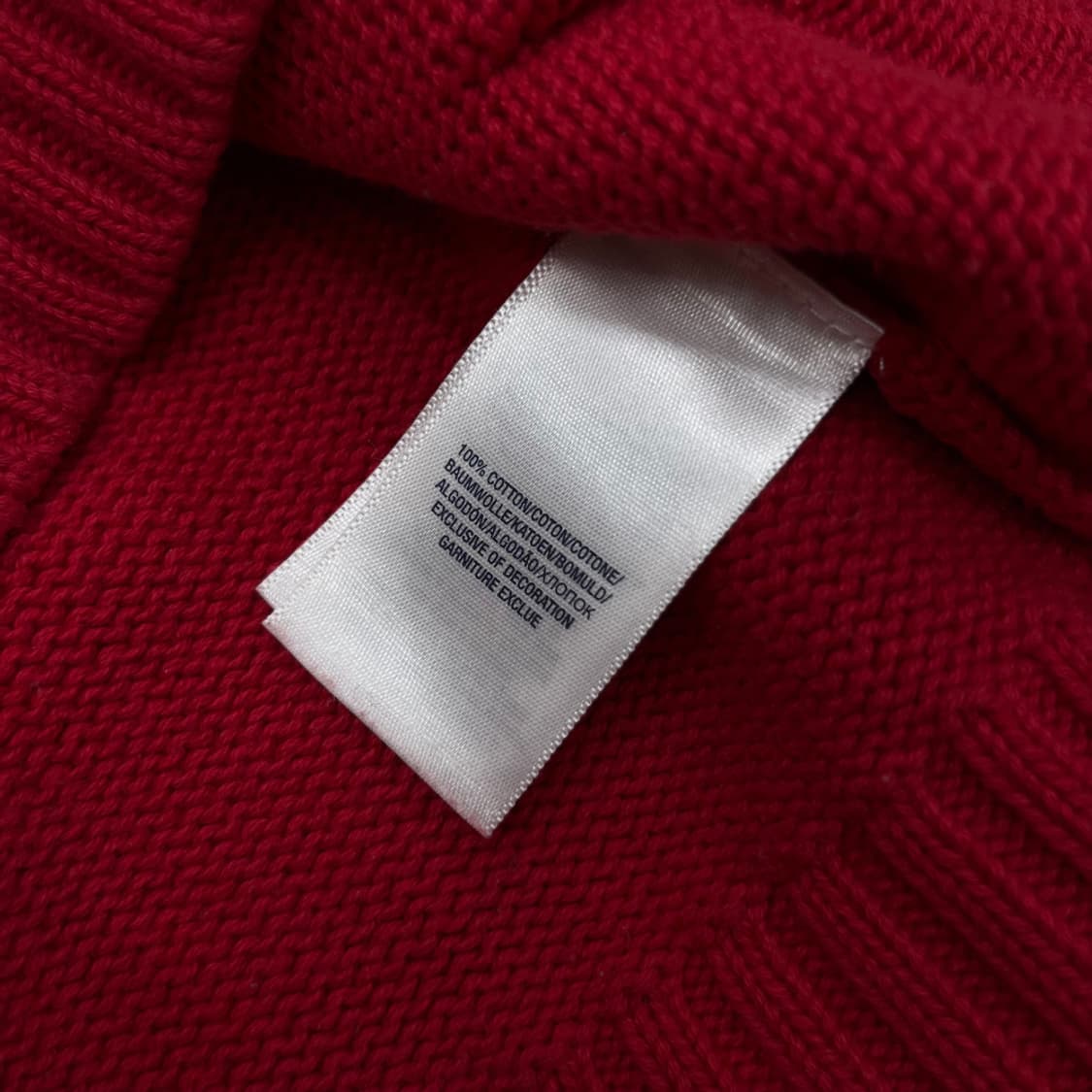 폴로 랄프로렌 네이비 빅포니 레드 니트집업 L 상품이미지5