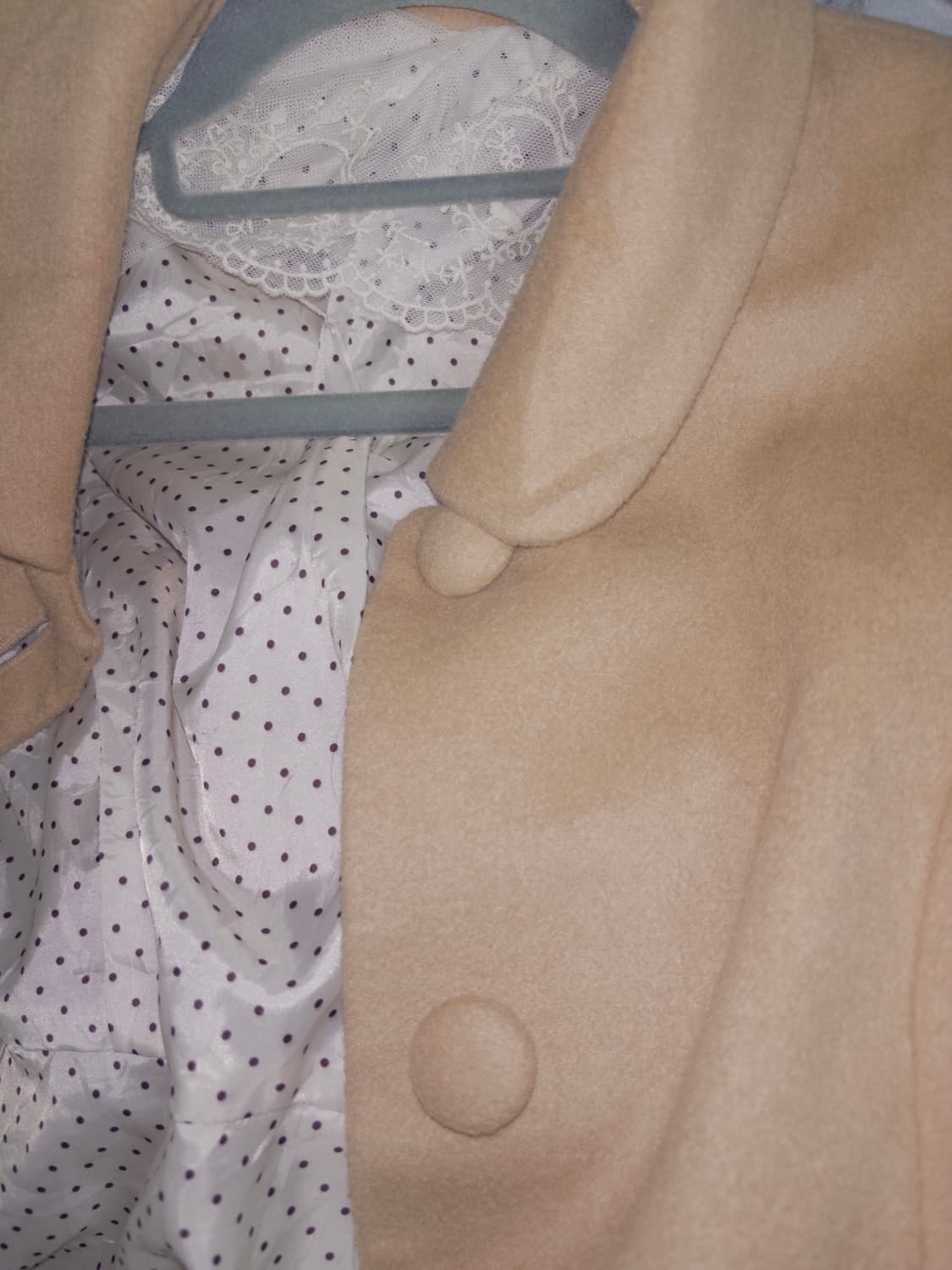 도트안감 리락쿠마 코트 상품이미지2