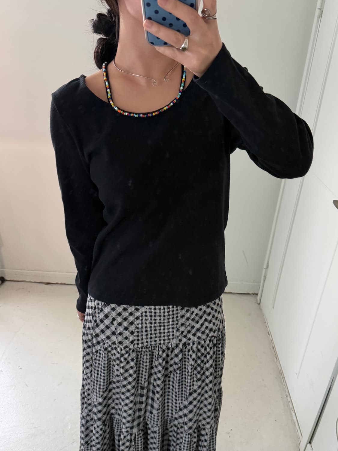 일본빈티지 티티카카 모리 비즈 롱슬리브 상품이미지2