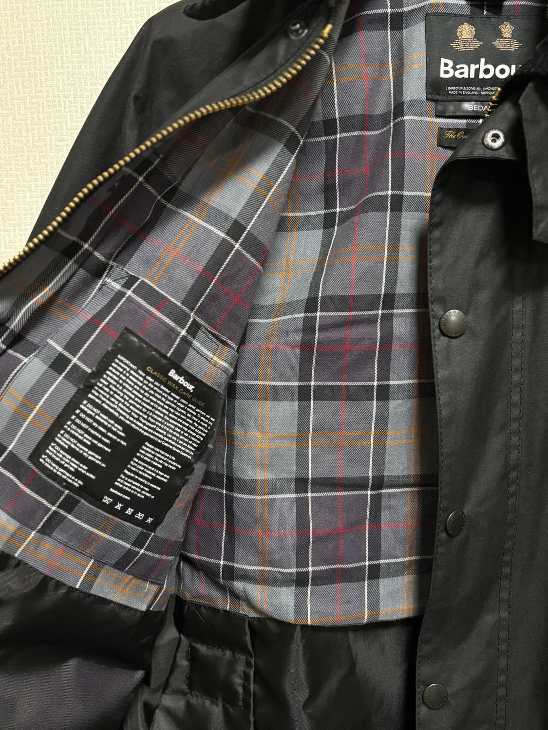 (38)바버 비데일 블랙 왁스자켓 루이스레더 어딕트클로즈 부코 상품이미지3