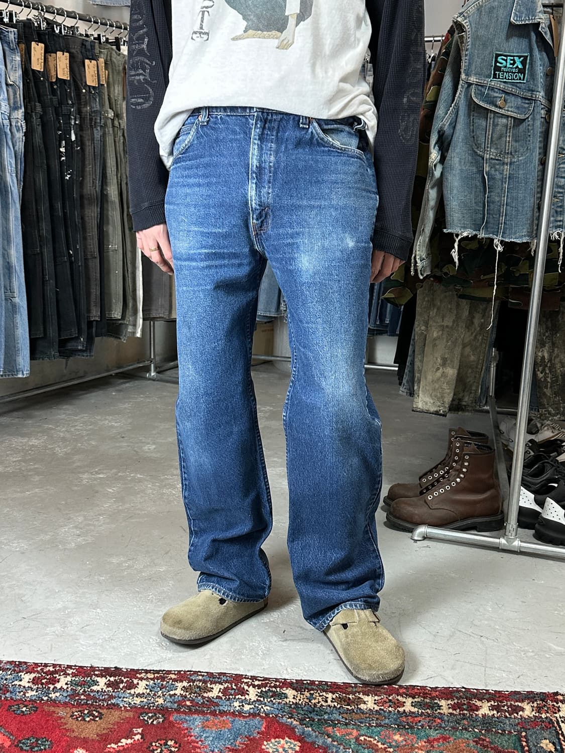 90's USA Made 빈티지 리바이스 517 오렌지탭 부츠컷 상품이미지3