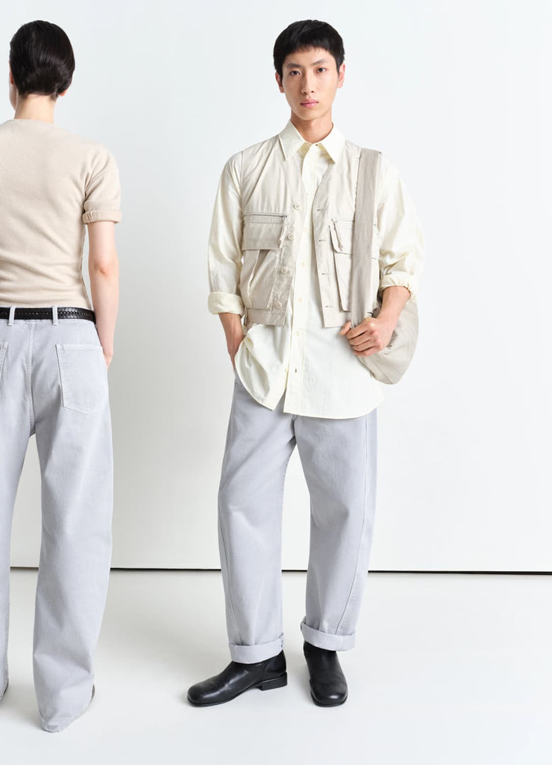 [M] 25SS 르메르 트위스티드 벨티드 데님 Blue grey 상품이미지6