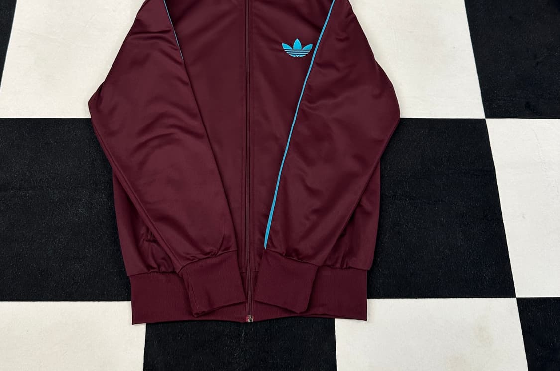 아디다스 민트 버건디 트랙탑 저지 M 상품이미지4