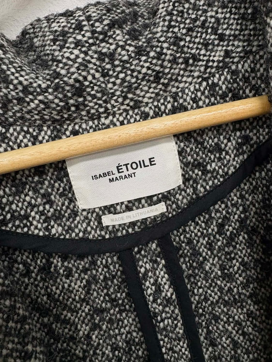 [36] 이자벨마랑 에뚜왈 헤링본 싱글 자켓 헤링본 코트 상품이미지3