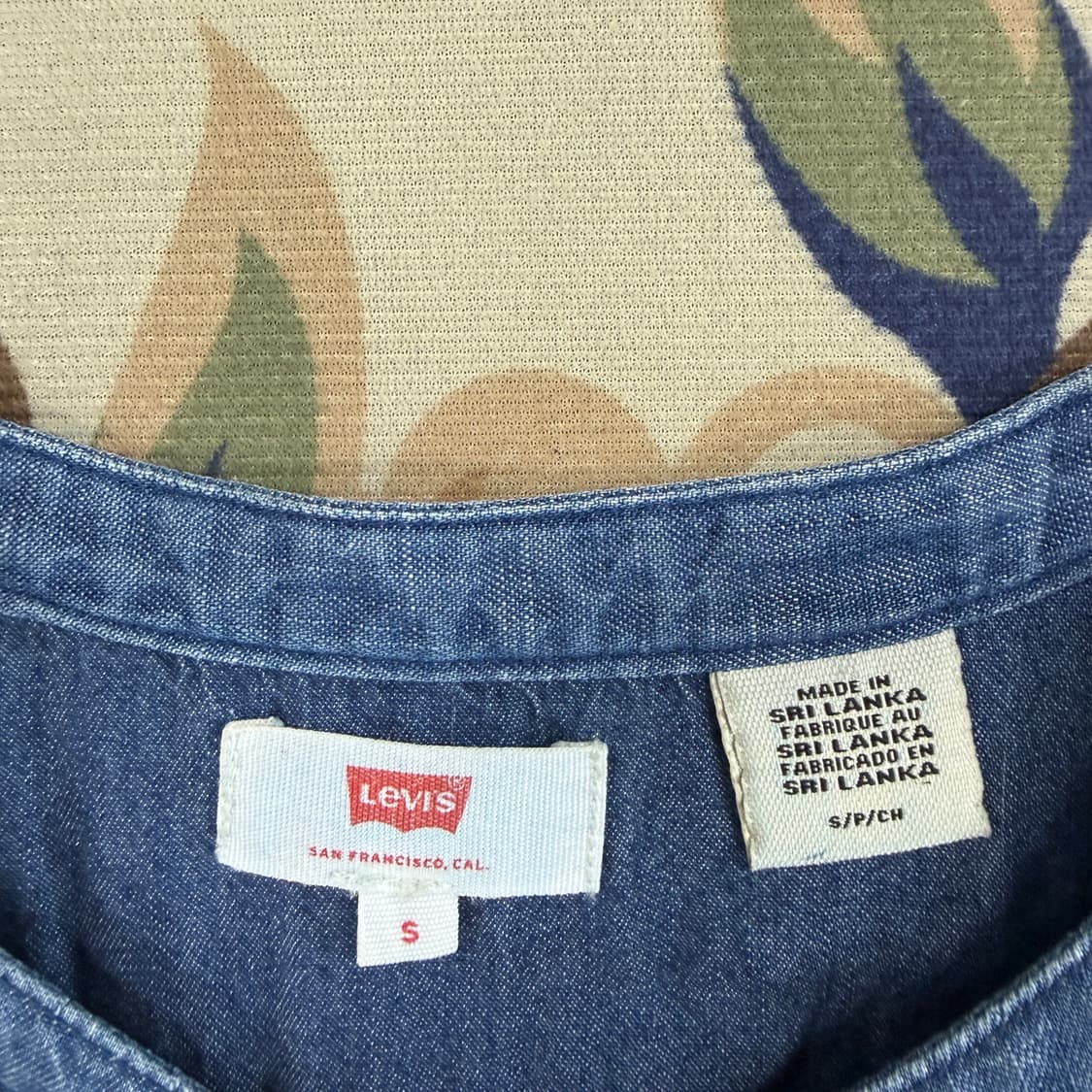 (우먼즈S)리바이스 Levis 논카라 데님셔츠 상품이미지2