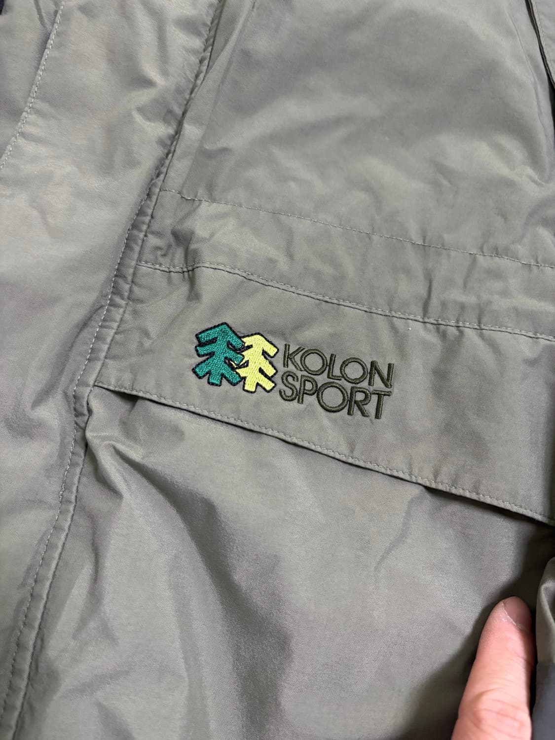 코오롱 고어텍스 카키 자켓 사이즈 105-110 상품이미지2