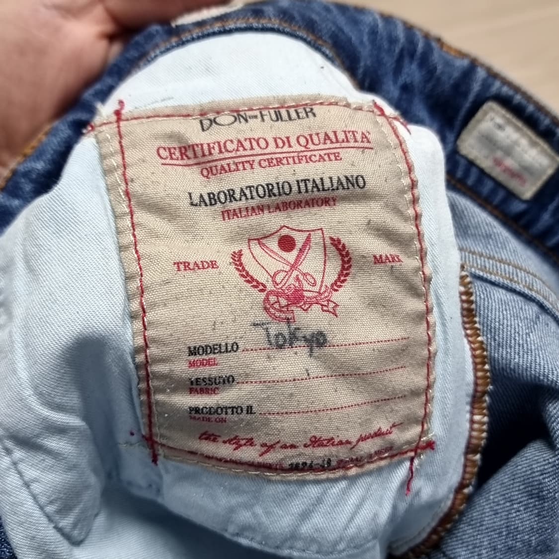 이태리제 돈더풀러 데미지 워싱 패치 청바지(30) 상품이미지8