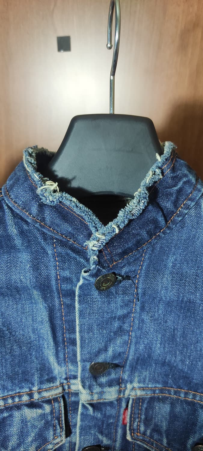 70s 리바이스 데님 자켓 빅E 매우작은사이즈 상품이미지4