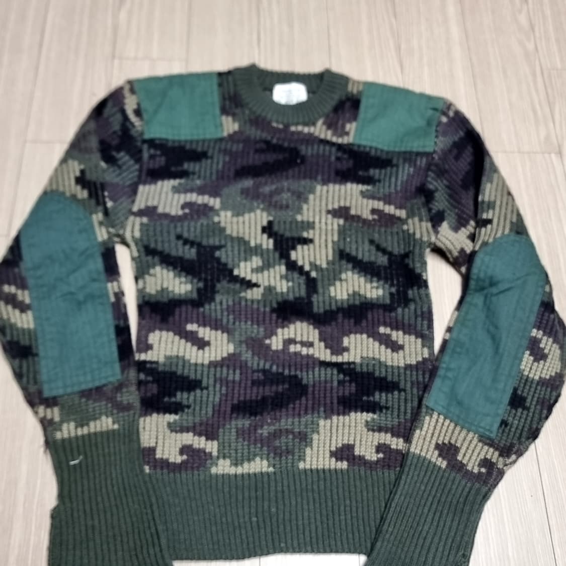 휴스턴 미군  밀리터리 코만도 카모 니트 스웨터(38) 상품이미지1