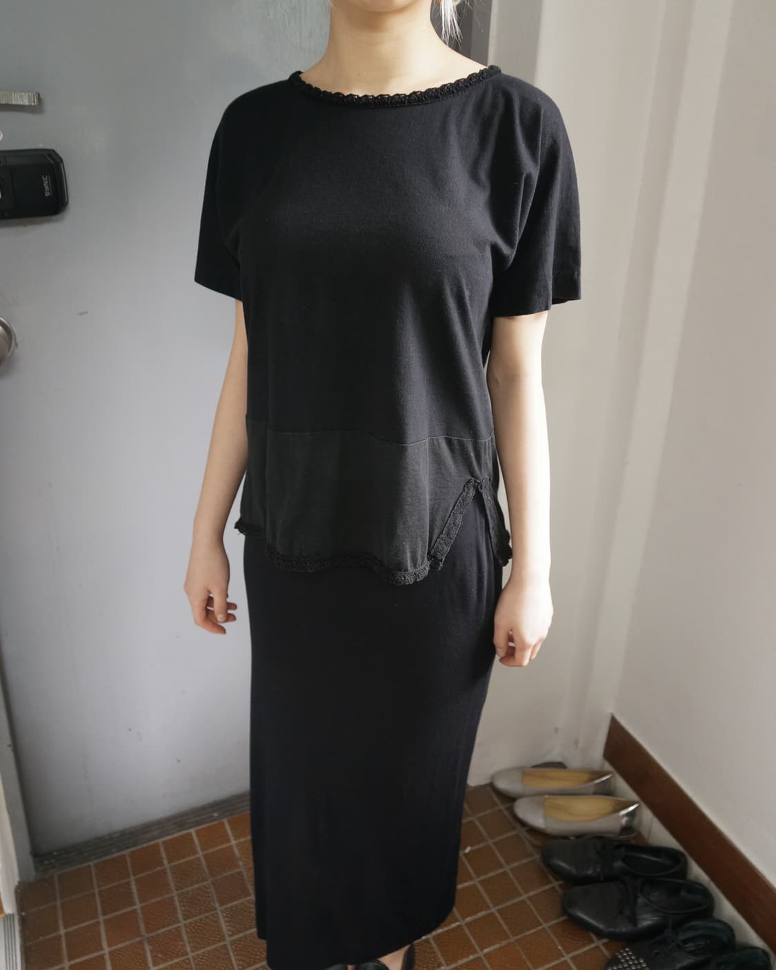 꼼데가르송 트리콧 레이스 티셔츠 상품이미지3