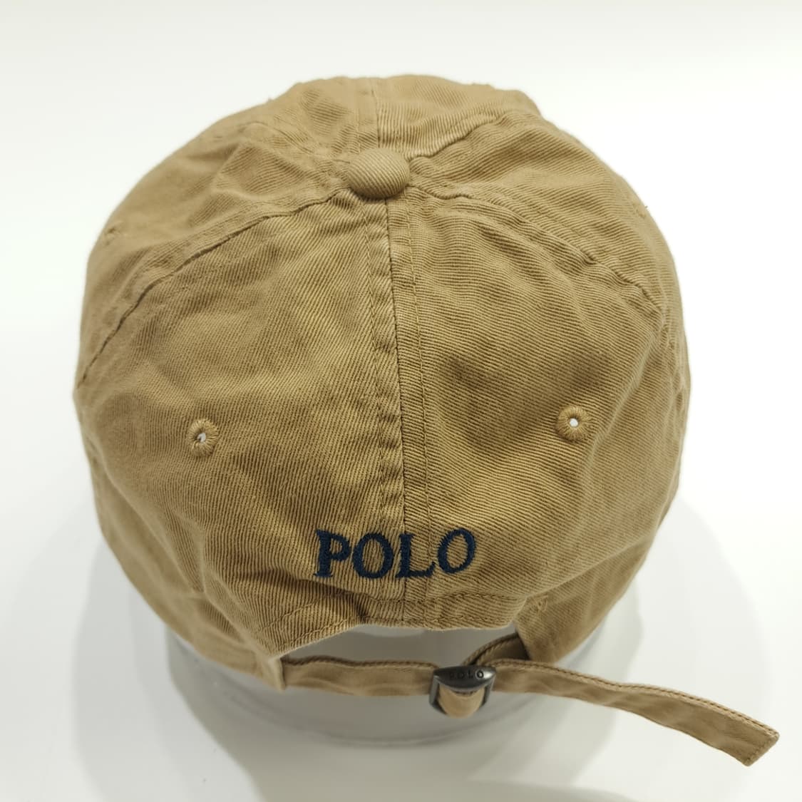 CN698 폴로 랄프로렌 베이지 블랙 자수 볼캡 모자 상품이미지5