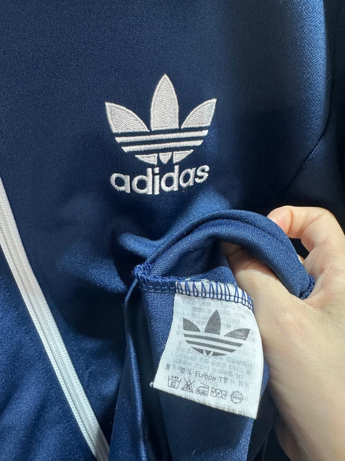 L 아디다스 파이어버드 유로파 화이트라인 네이비 트랙탑 상품이미지5