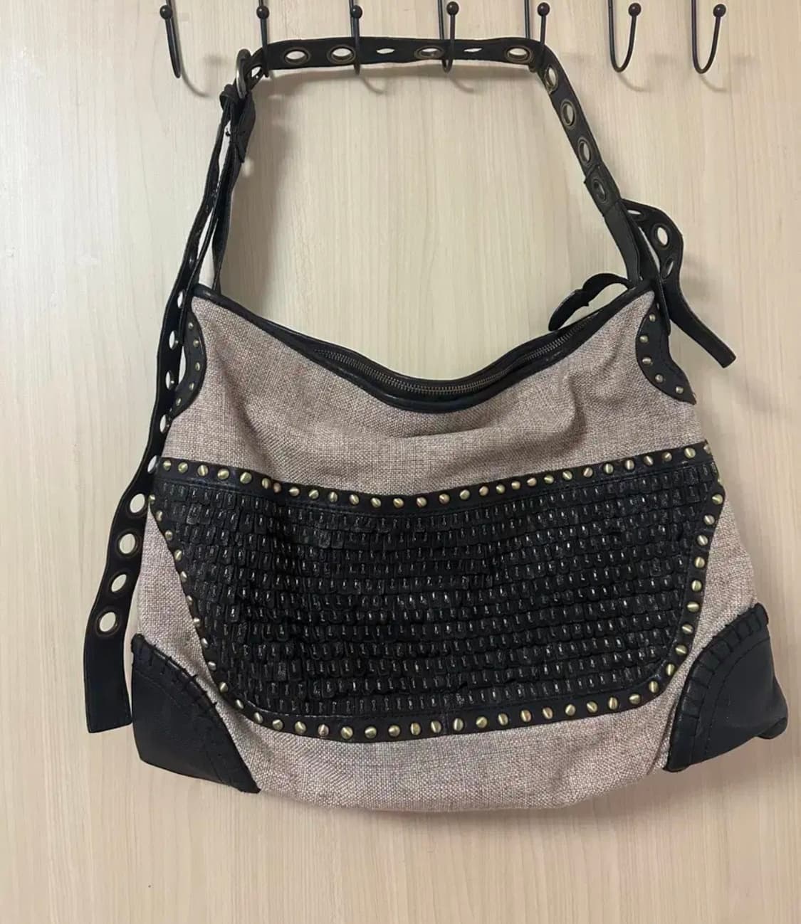 빈티지 보헤미안 그런지 오리엔탈 베이지 숄더백 상품이미지1