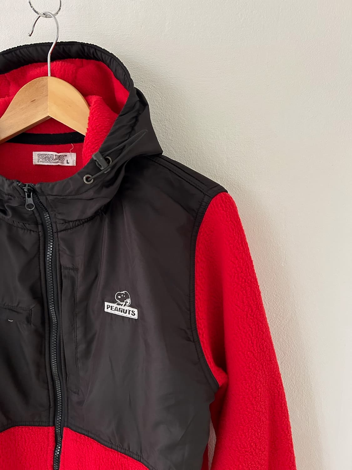 Vtg Peanuts Fleece Hoodie jacket. 상품이미지2
