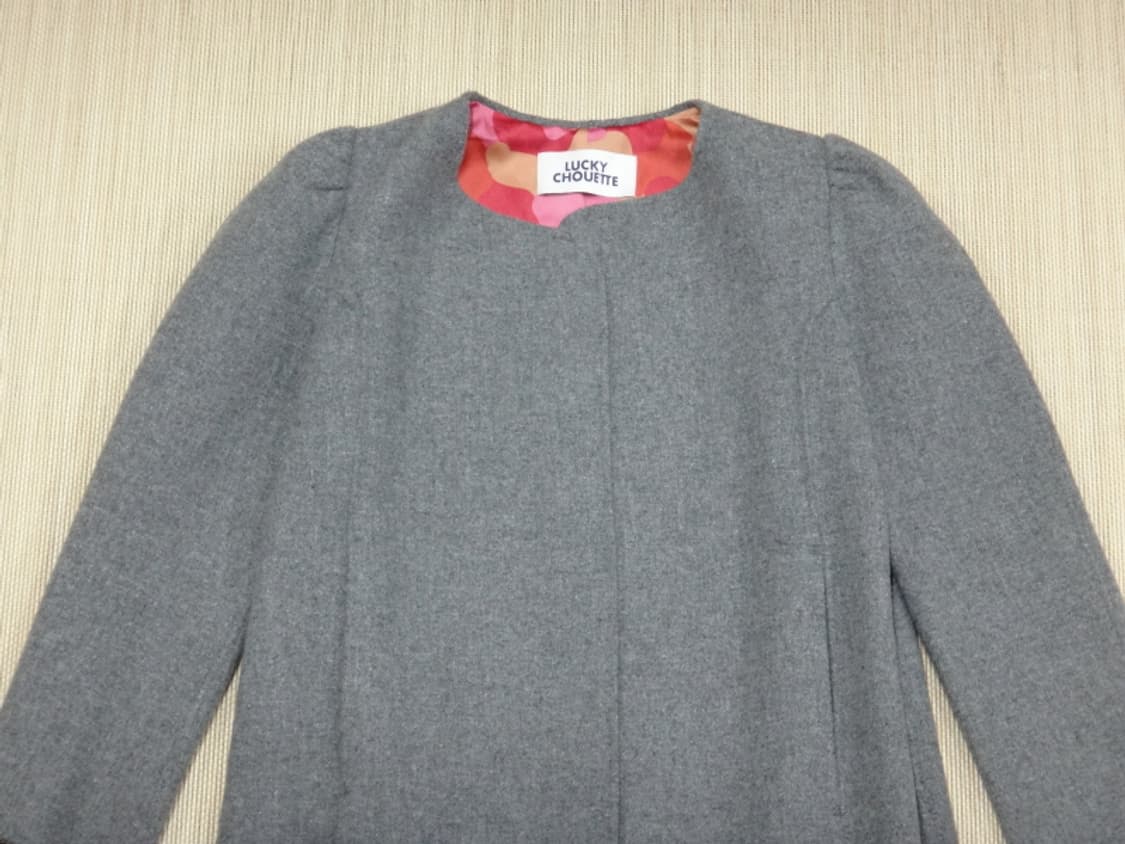 (36) 럭키슈에뜨 LUCKY CHOUETTE 셔링 울 코트 상품이미지4
