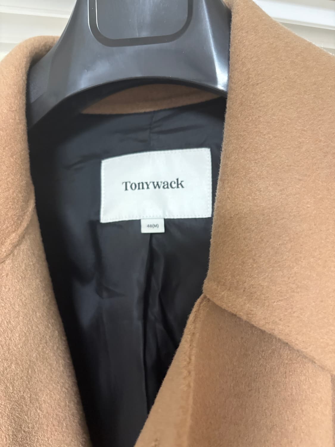 토니웩 핸드메이드 벨티드 캐시미어 코트(카멜) 상품이미지4