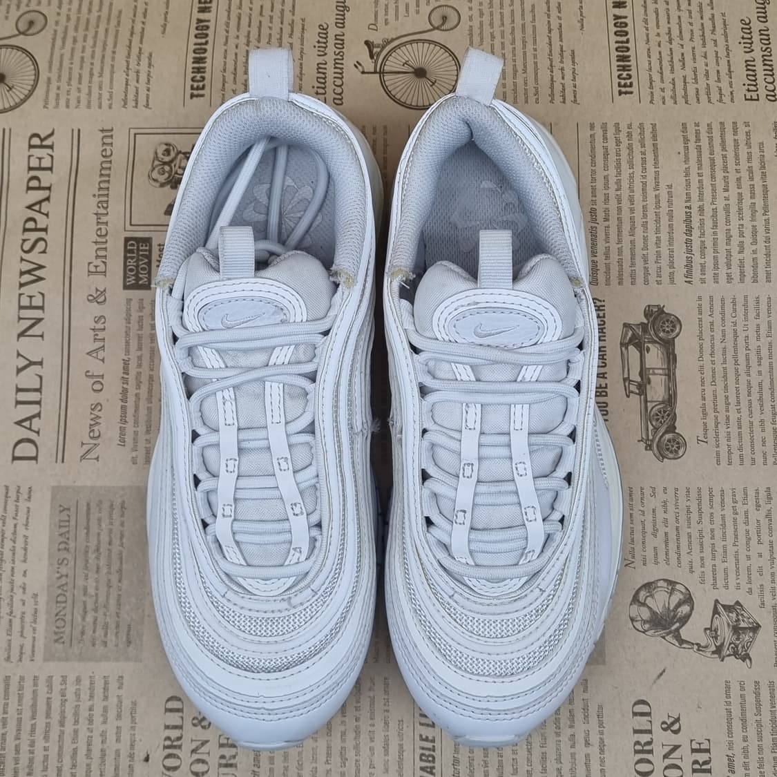 나이키 에어맥스97 트리플화이트 운동화230 상품이미지2