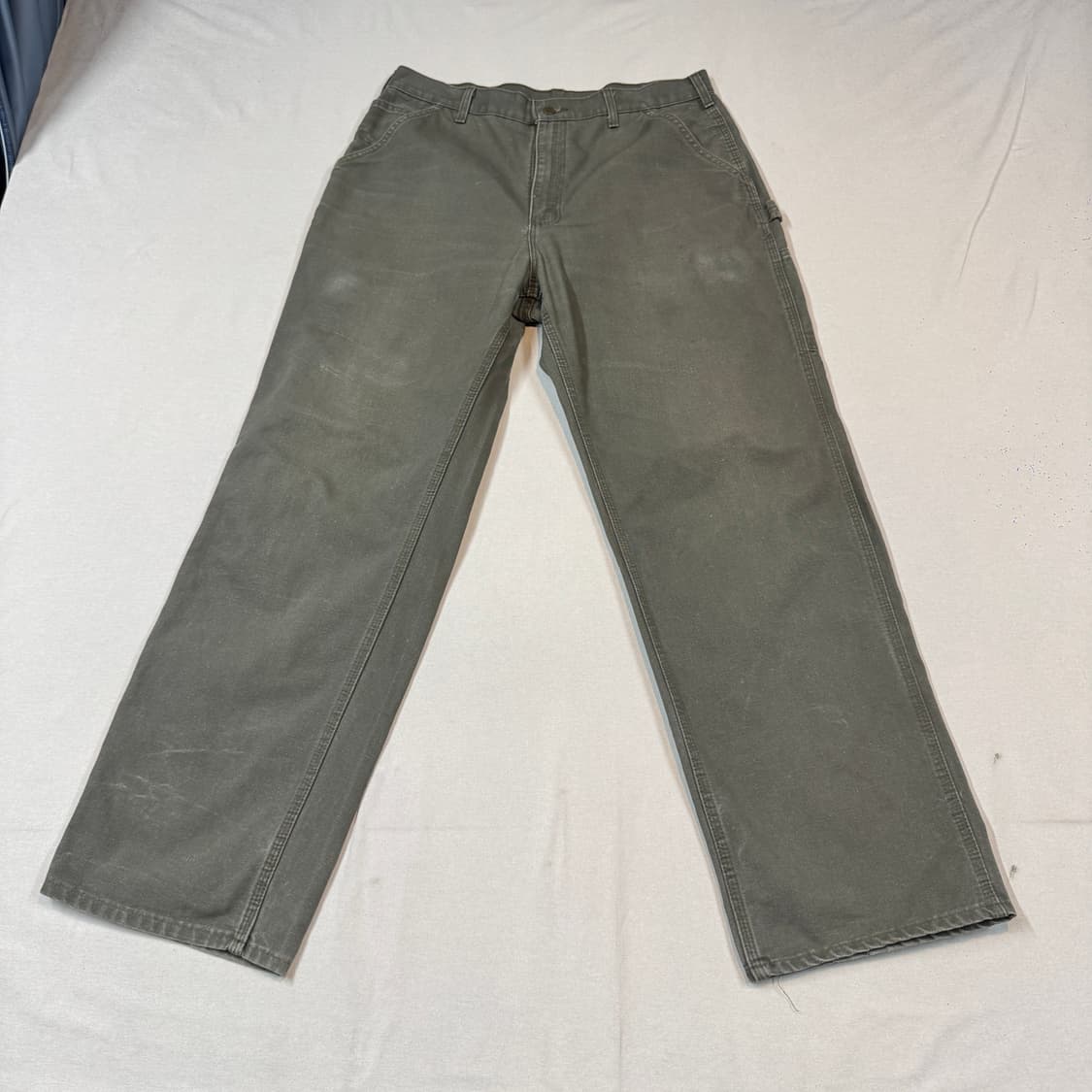 36inch) 칼하트 카펜터 워크팬츠 모스그린 덕 캔버스 상품이미지4