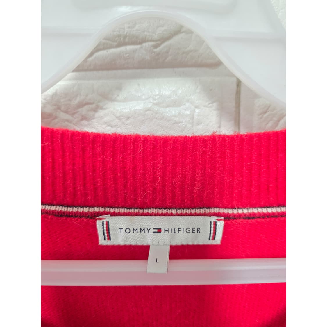택포_ 타미힐피거 빨간색 가디건 L 상품이미지2