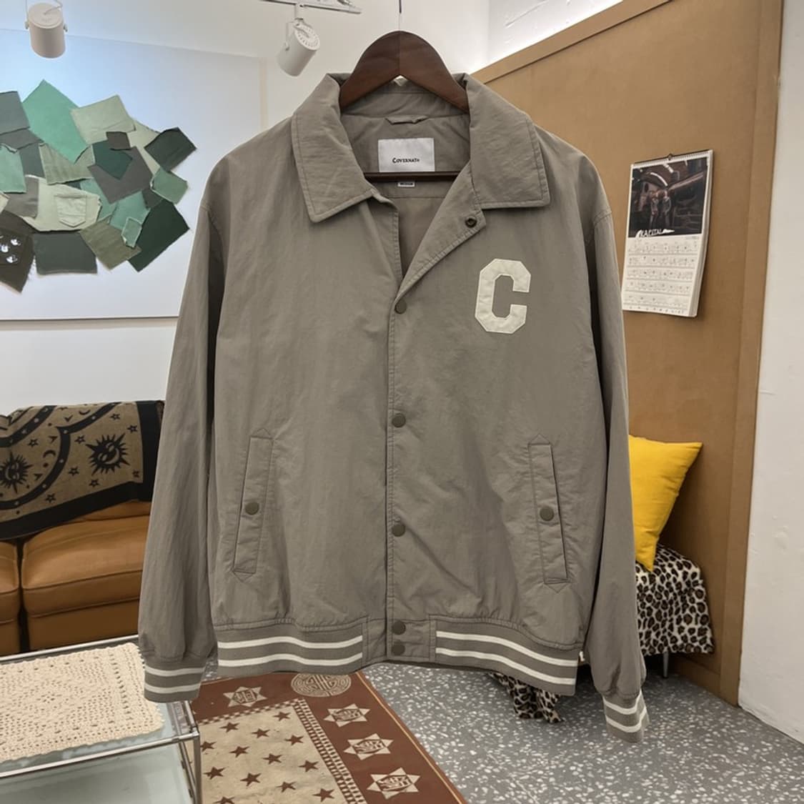 커버낫 레트로 컨트리 빈티지 바시티 자켓 M C10050 상품이미지3