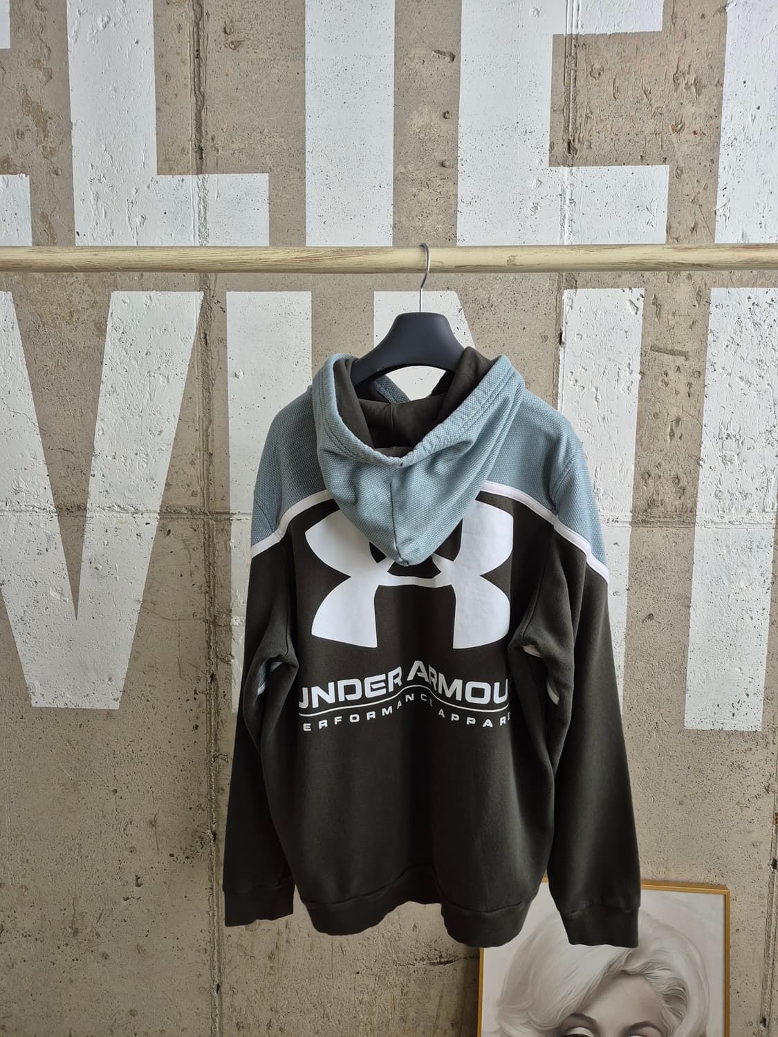 언더아머  백로고 기모 후드티(MJ3 상품이미지1