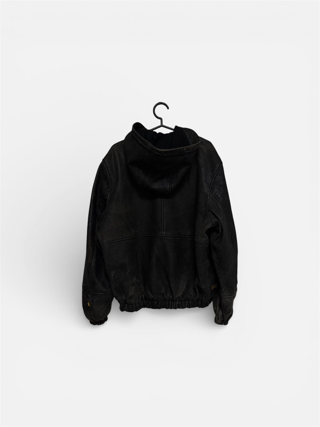 자라 램스킨 리얼 레더 후드 점퍼 S 상품이미지3