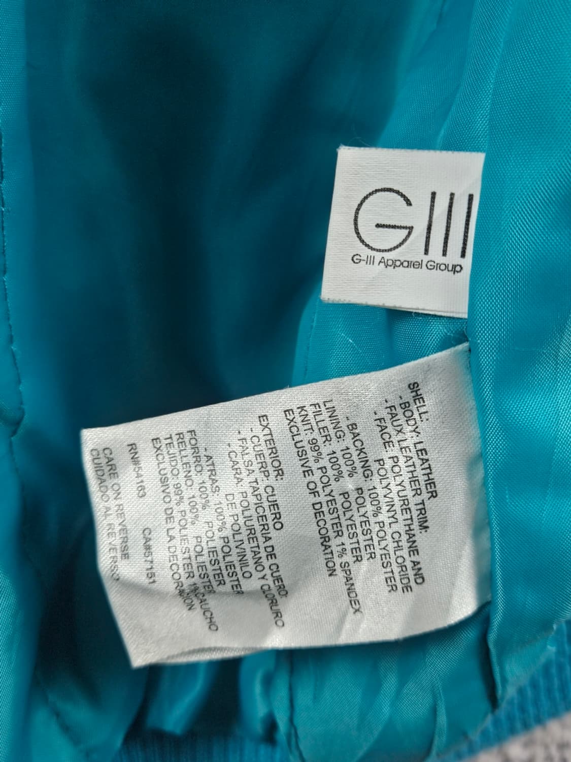 G-III 어패럴 마이애미 돌핀즈 가죽 바시티 자켓 ( M )/10926 상품이미지9