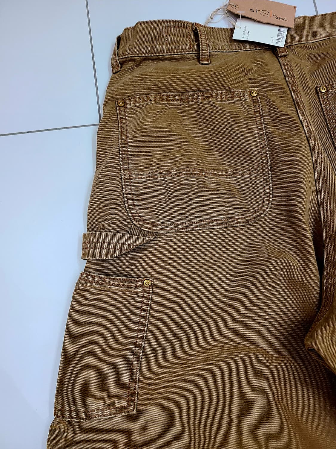 신상 오어슬로우 orSlow 데님 페인터 팬츠(Brown) 새상품 싸이즈 상품이미지7