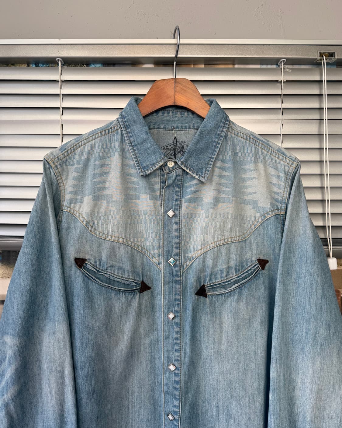 Indian Motorcycle western denim shirt 상품이미지3