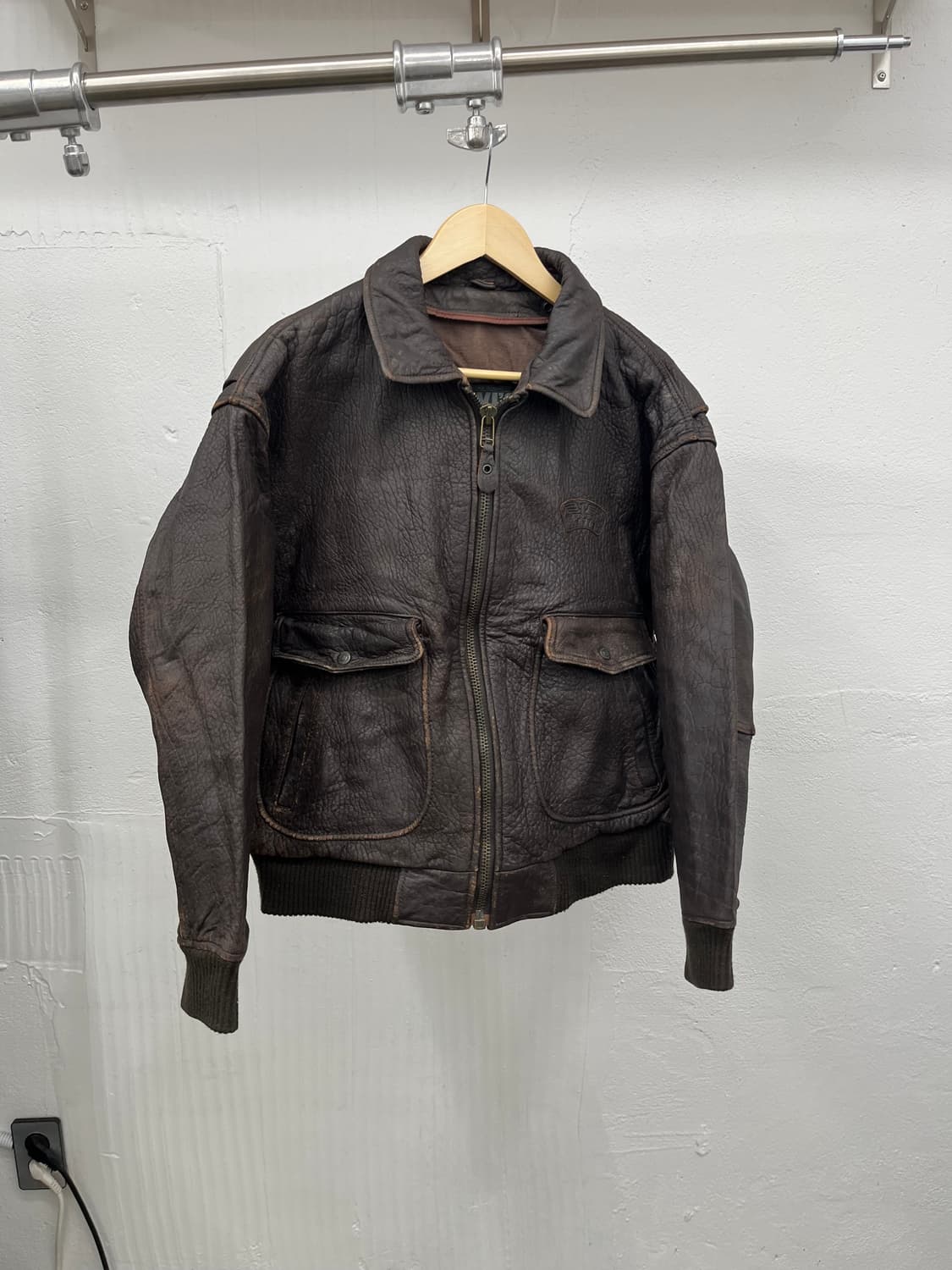 XL) 80's LEVIS COW LEATHER A-2  JACKET 상품이미지1