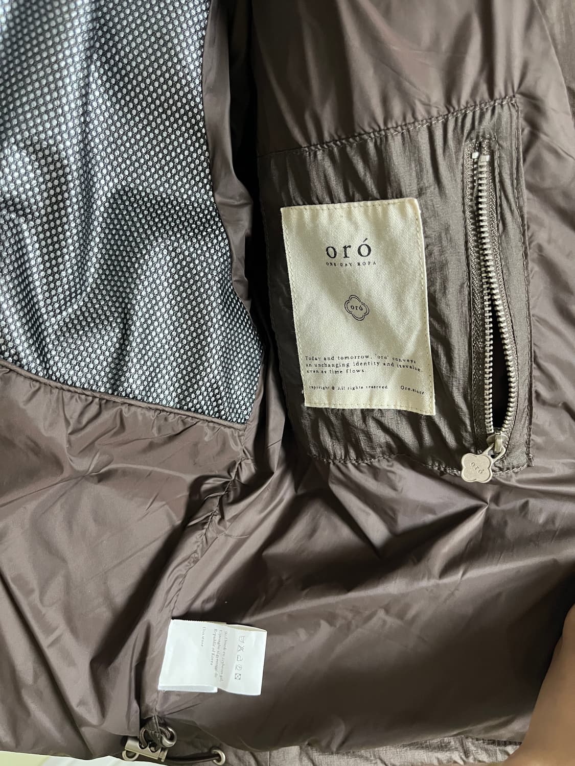 오로 브라운 크롭 숏패딩 상품이미지3