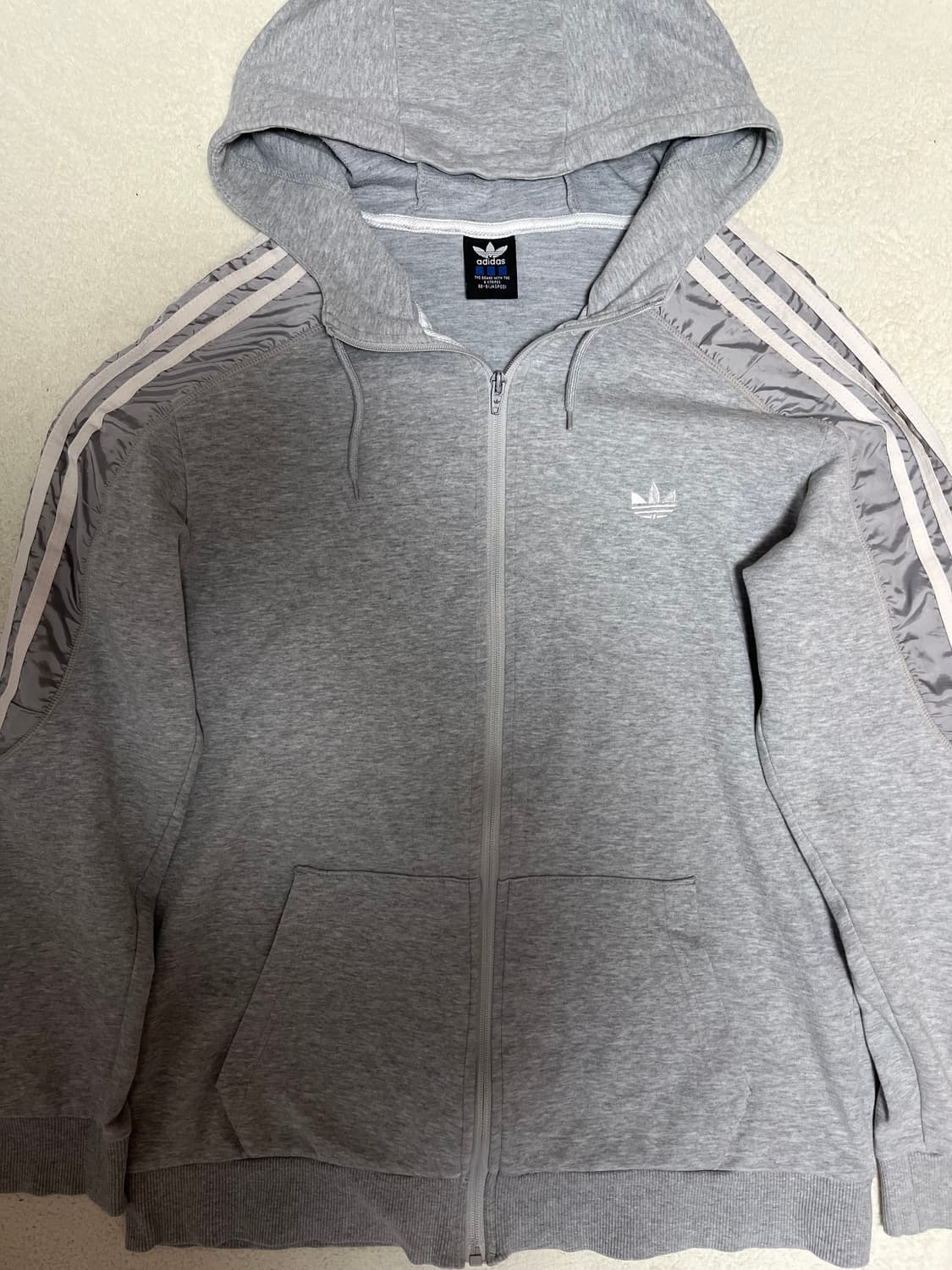 아디다스 그레이 후드집업 상품이미지2