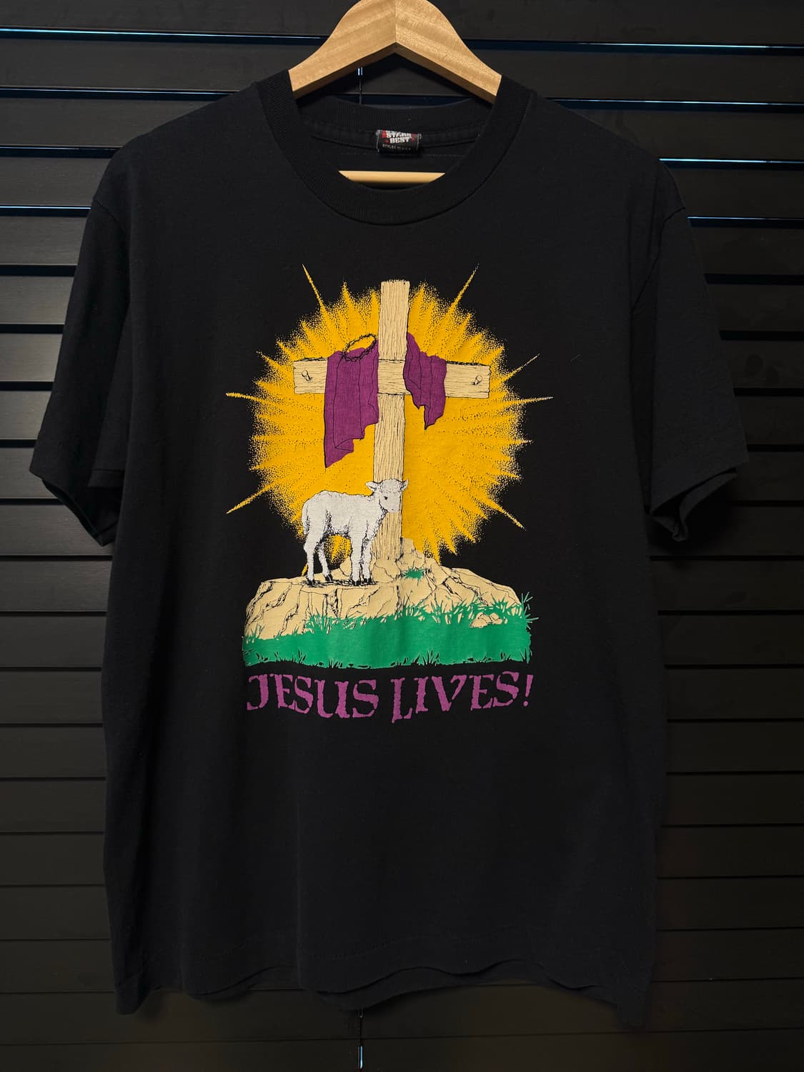 90s 지저스 Jesus lives 반팔 티셔츠 USA 상품이미지1